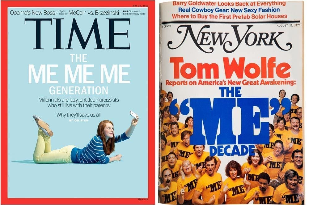 The Me Me Me Generation vs. The Me Decade